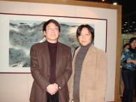 与著名画家车鹏飞老师合影